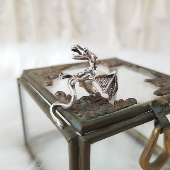 Jewelry - nwot Sterling Silver Dragon Gothic Ear Cuff
